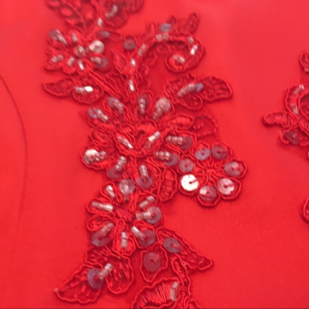 Chasing Fireflies Red Formal Dress for Kids - Picture 4 of 7